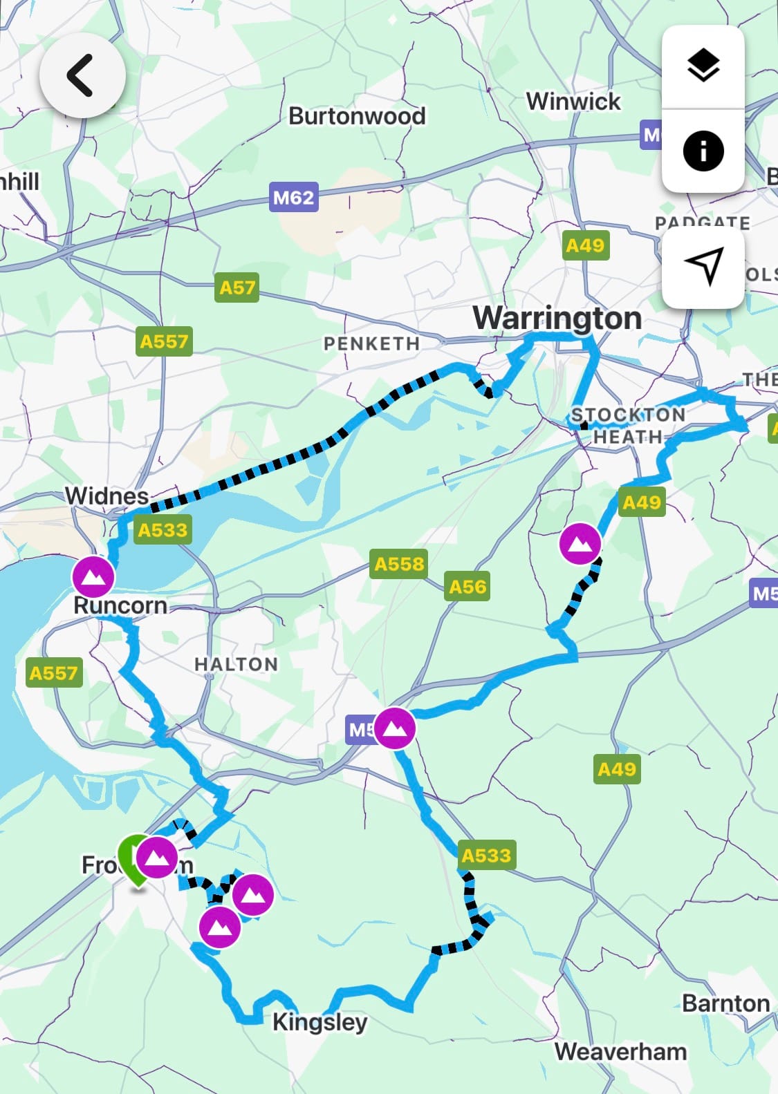 Overview of the route